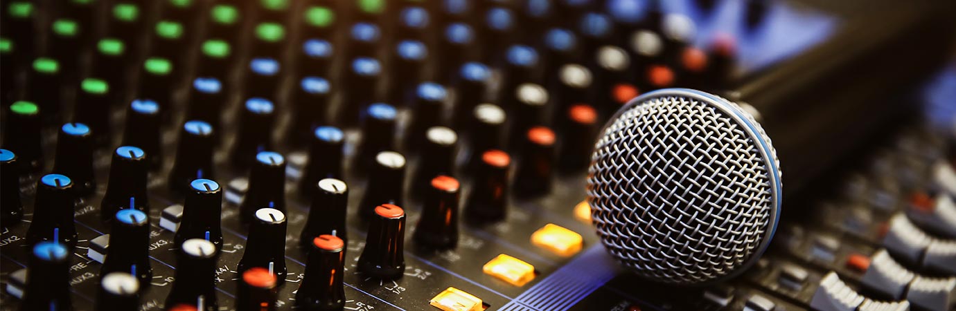 Studio Recording Lessons in our Music School